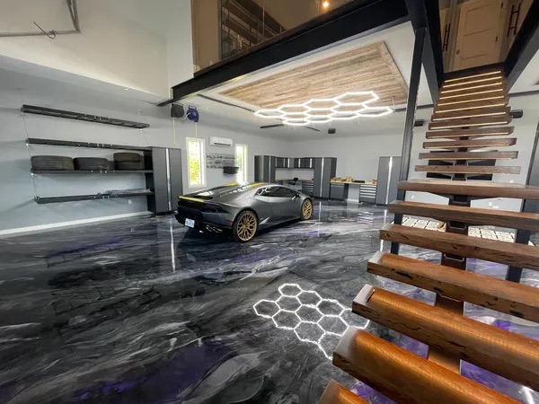 Garage Epoxy & Metallic Epoxy Floors with Custom Colors and Cost Transparency